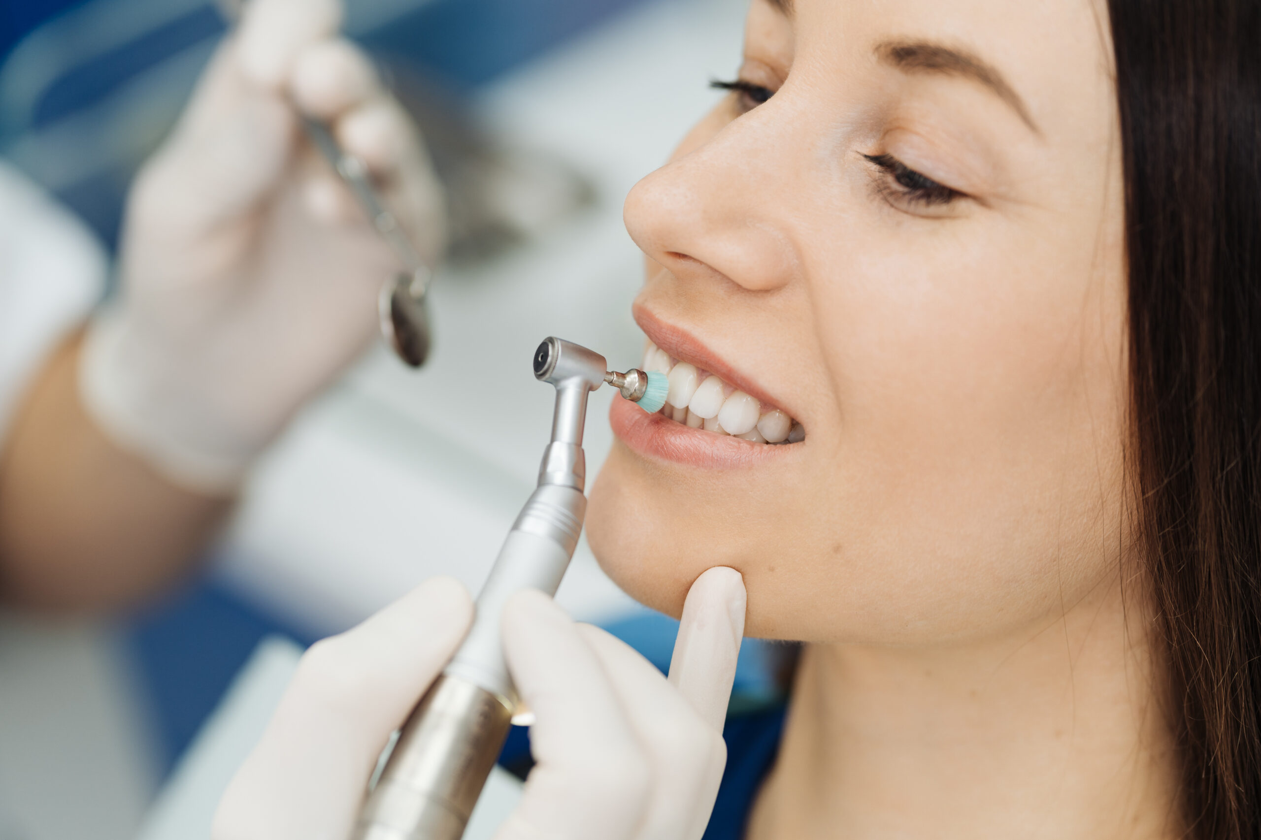 Patient smiling after All-on-4 dental implants at North Creek Dental Care in Tinley Park