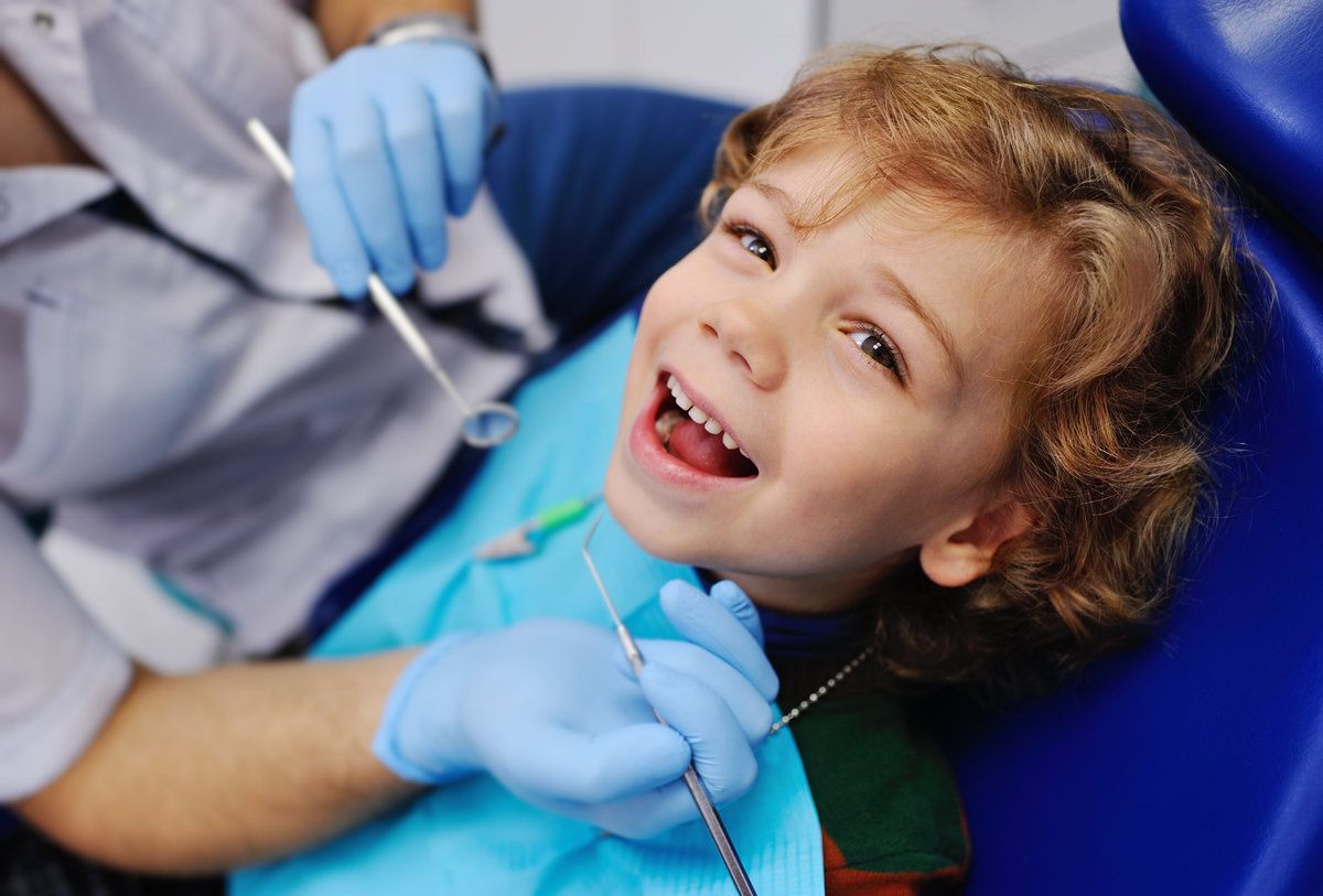Happy child at dental appointment at North Creek Dental Care in Tinley Park